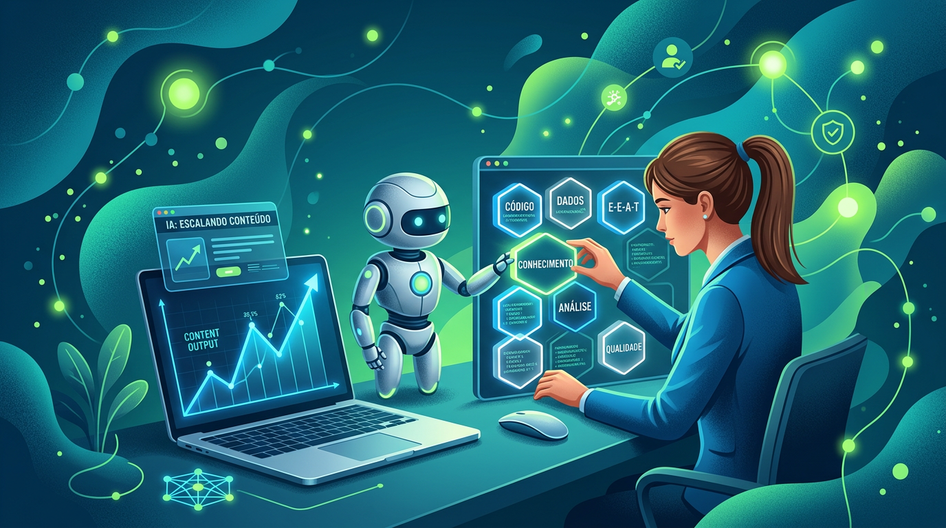 Blog com IA: Como escalar a produção de conteúdo técnico sem perder o fator humano (E-E-A-T)