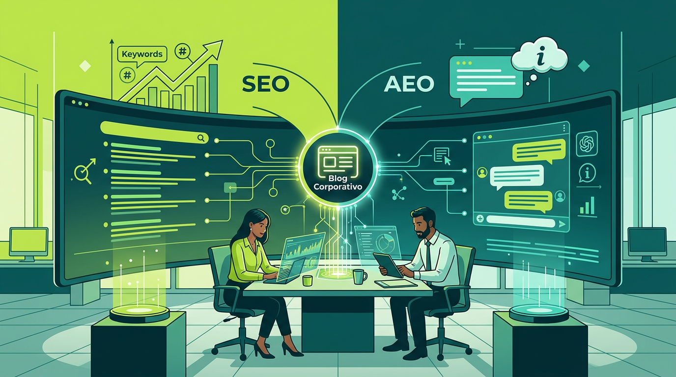 SEO vs. AEO: Como o Blog Corporativo se Torna Vital na Era dos LLMs (ChatGPT e Além)