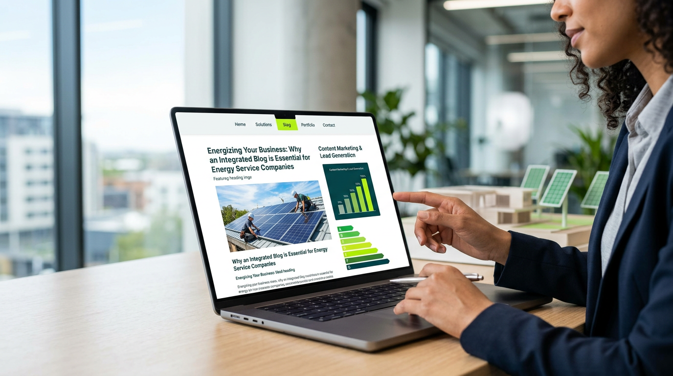 A importância de Site com Blog para empresas do segmento de serviço de soluções em energia