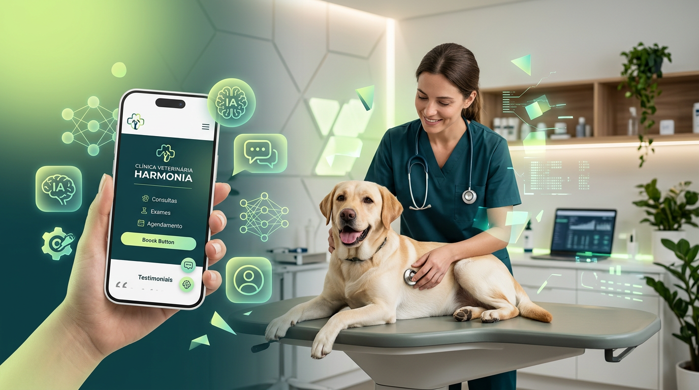 Pet Shops e Clínicas Veterinárias: Criando Autoridade Digital com Sites Gerenciáveis e IA