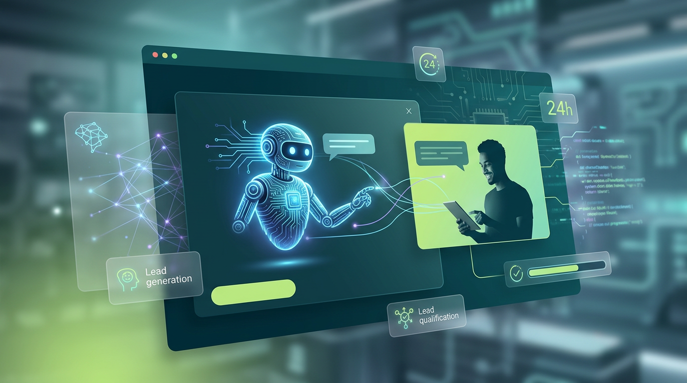 O Site do Futuro: Integrando IA e Automação para transformar visitantes em leads 24h por dia