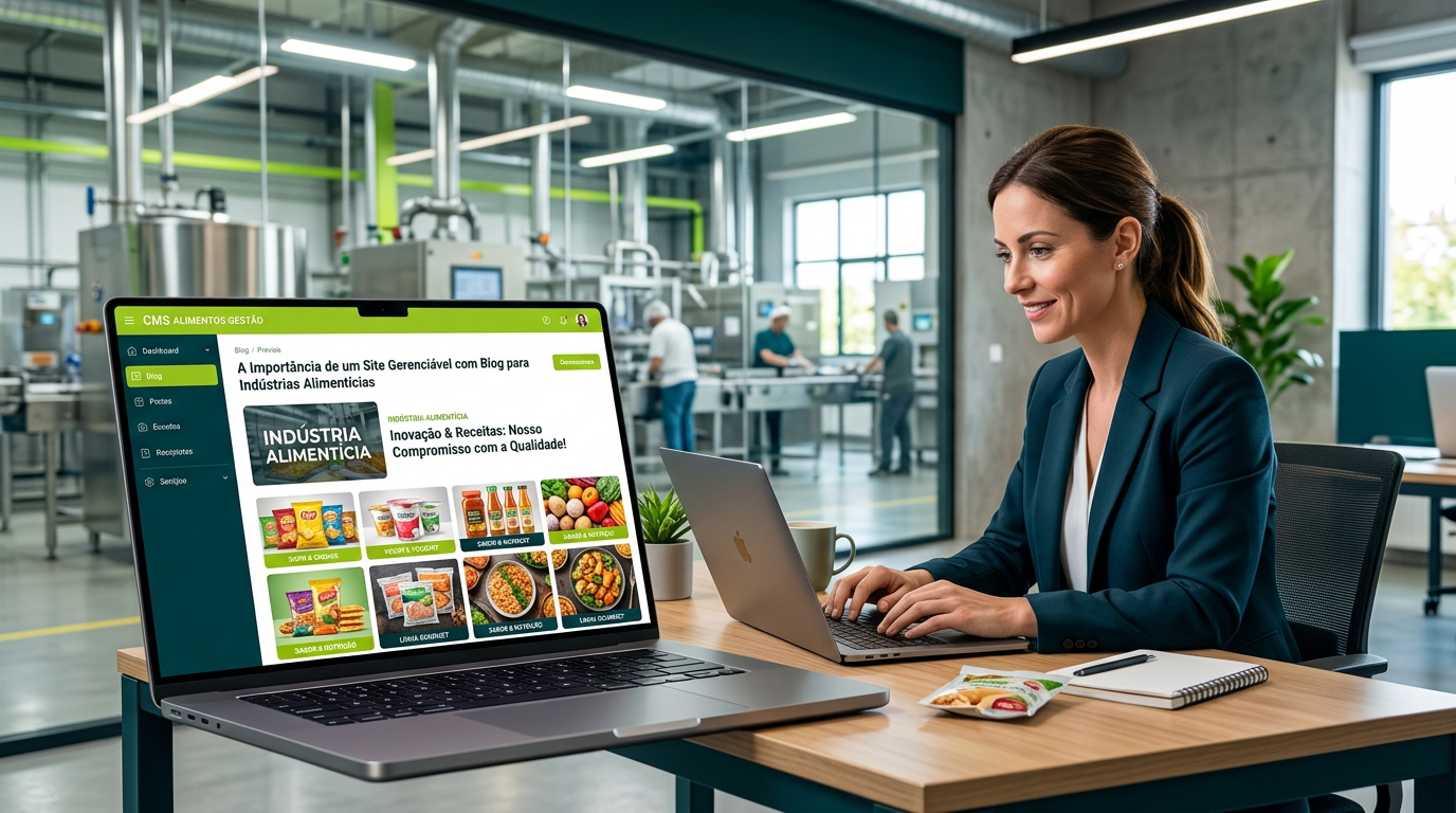 A importância de site gerenciável com blog para indústrias alimentícias