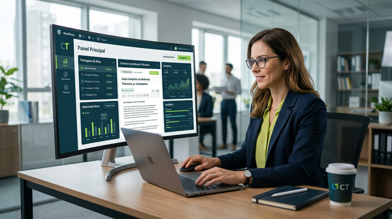 A importância de site institucional gerenciável e blog para empresas de contabilidade na Reforma Tributária