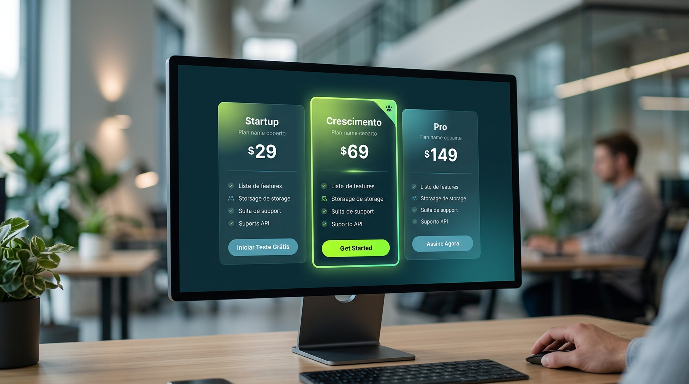 SaaS e Software: Estruturando Tabelas de Planos que Convertem Visitantes em Usuários Trial