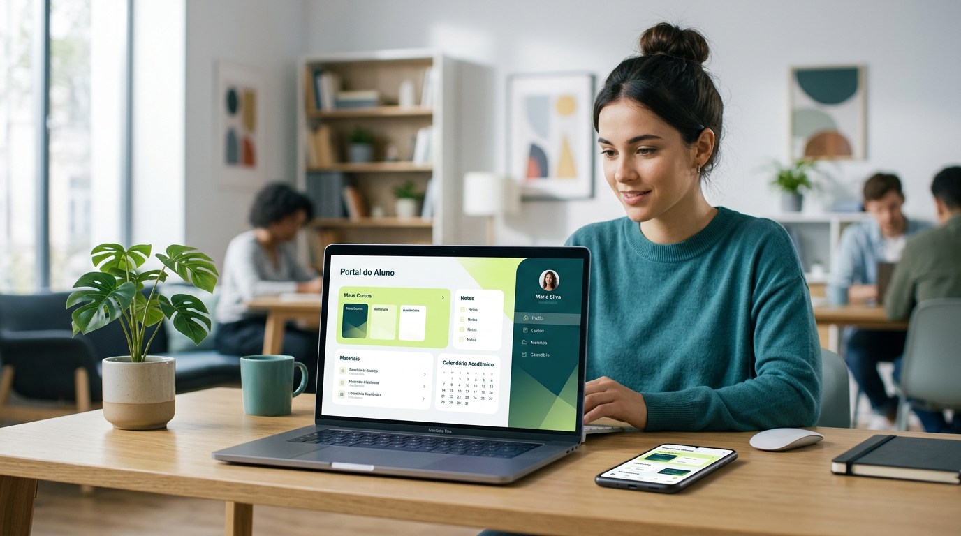 Educação e Cursos: Otimizando o Portal Acadêmico para visibilidade e experiência do aluno