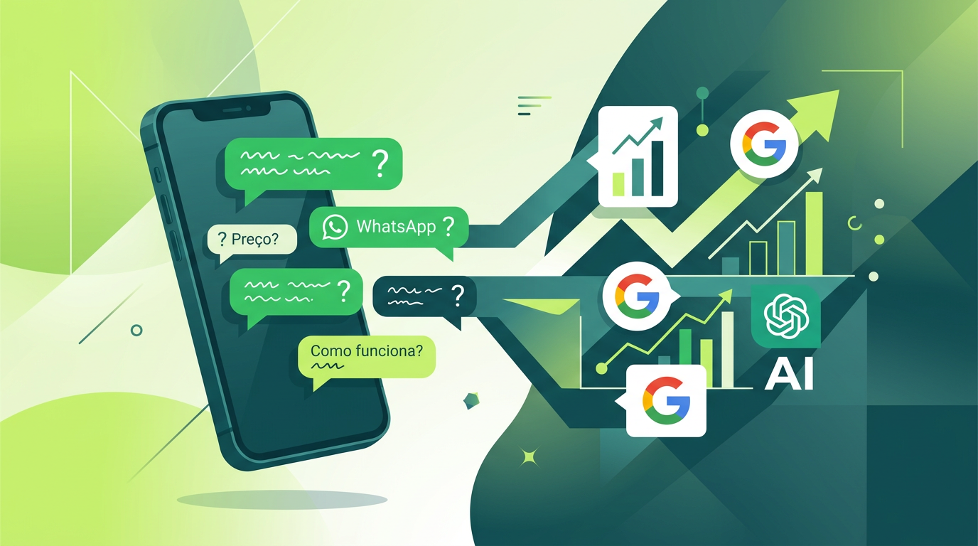 Vendas e Conteúdo: Transformando dúvidas do WhatsApp em autoridade no Google e IA