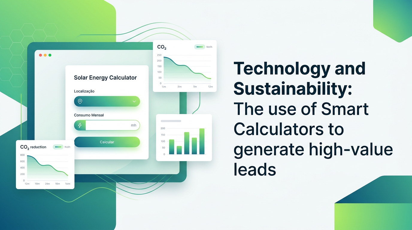 Tecnologia e Sustentabilidade: O uso de Calculadoras Inteligentes para gerar leads de alto valor