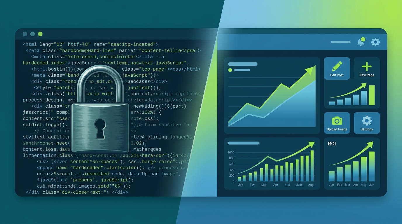 Sites Gerenciáveis vs. Engessados: O impacto da autonomia no ROI do marketing