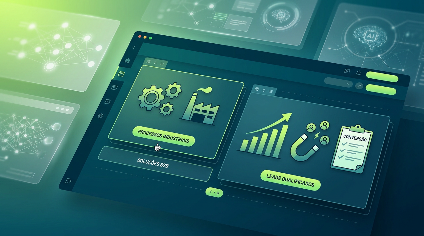 Indústria e Geração de Leads: Escalando campanhas com o Gerador de Landing Pages integrado