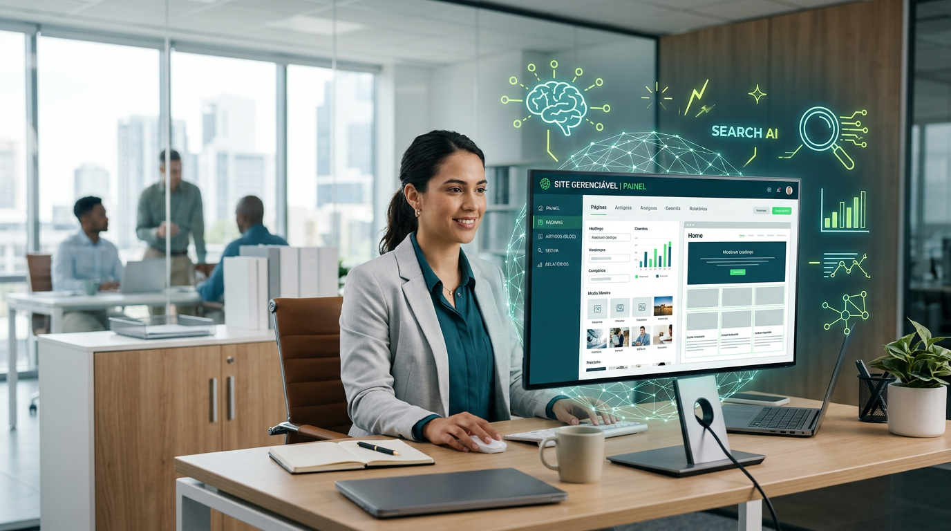 A Importância de um Site Institucional Gerenciável na Era das Buscas por Inteligência Artificial