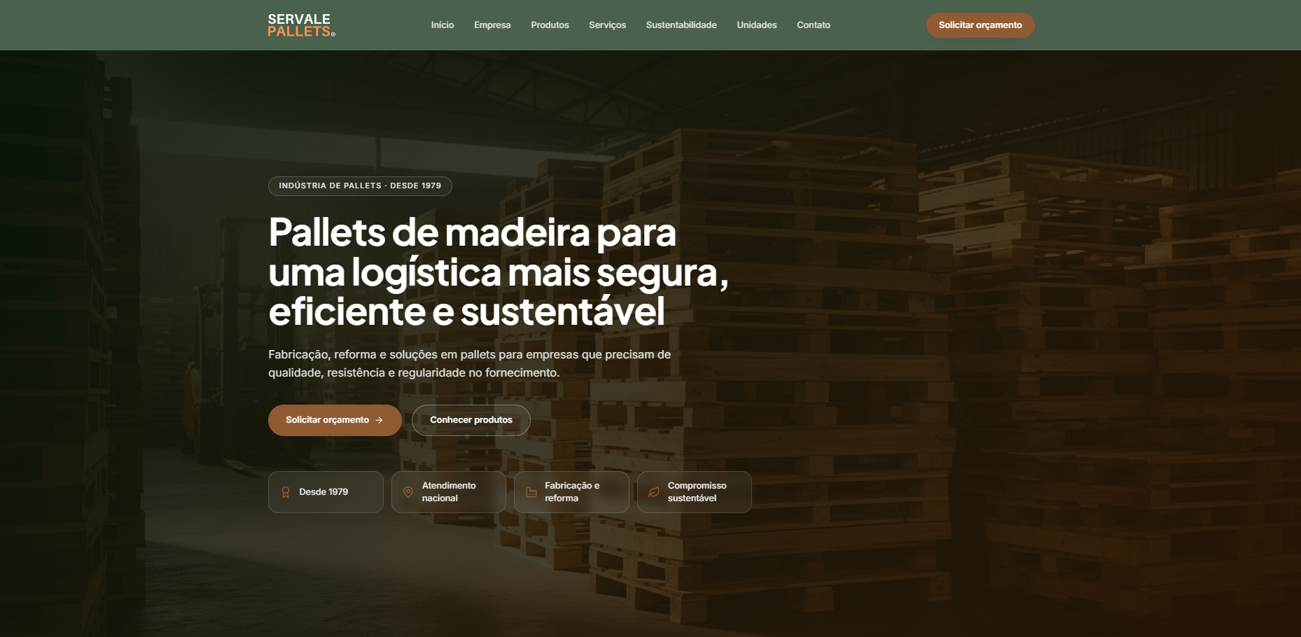 Site da Servale Pallets